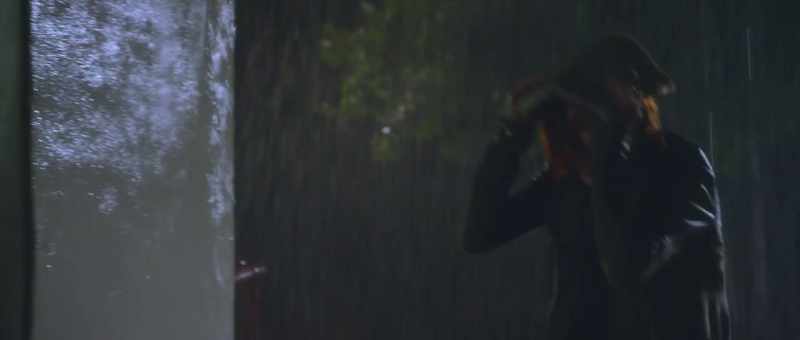 [Heavy rain- Cello out of breath]