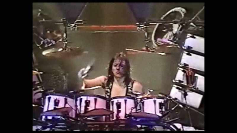 He'd be like playing his drums. I remember he always did this thing