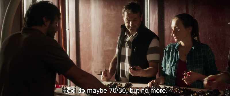 He'd do maybe 70/30, but no more