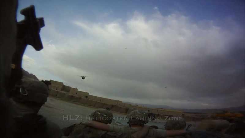 He'd landed really, really fast on a very small HLZ that we had