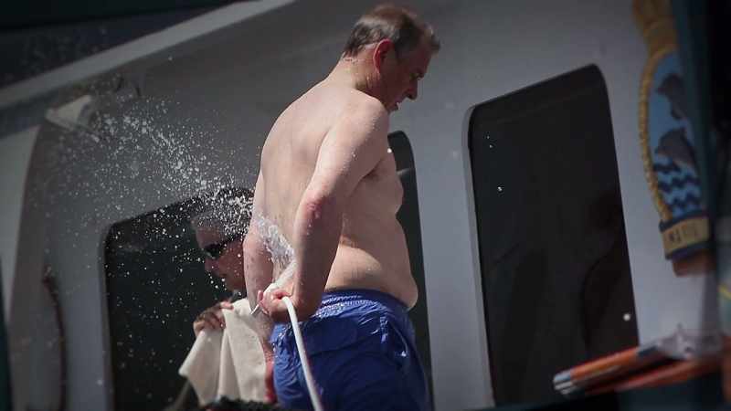 He'd put on weight, he'd got greyer