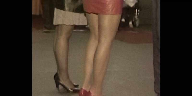 Heels so high. Clothes so see-through