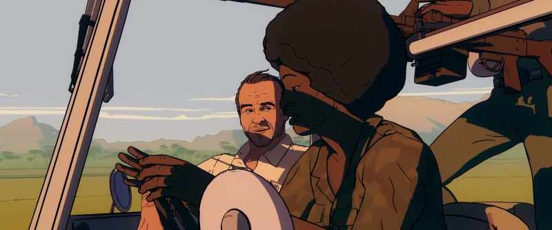 Held them in his hands, burning from hot barrels