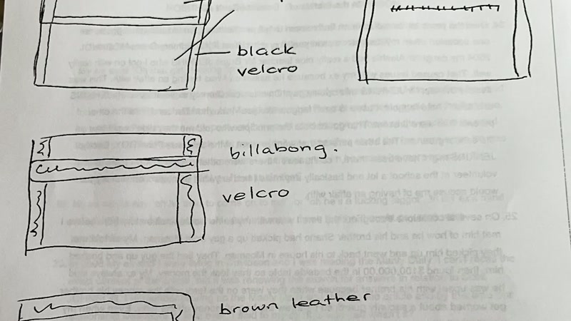 Helen had drawn wallets that he collected
