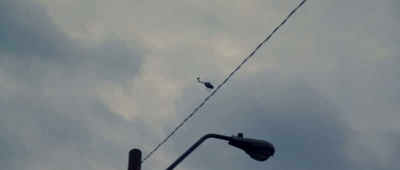 (helicopter whirring) -(bowl rings)