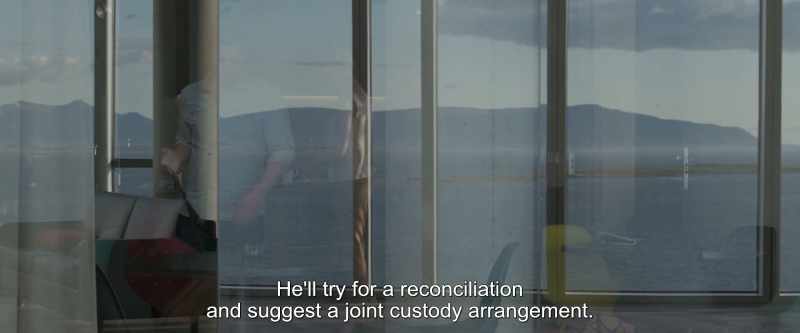 He'll try for a reconciliation and suggest a joint custody arrangement