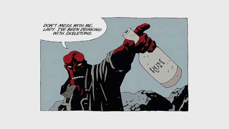 Hellboy is very much like a blue-collar figure