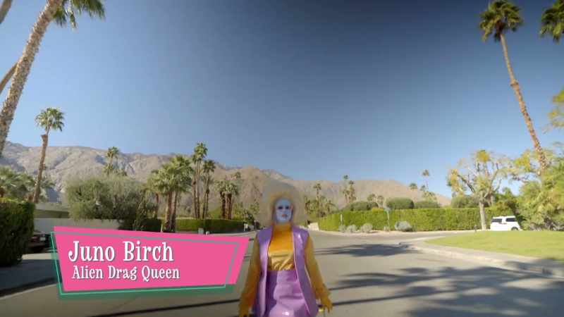 Hello. I'm Juno Birch and I'm a stunning alien drag queen