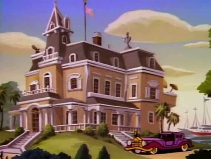 Hello, Mr. McDee! Come to a party on Donald's houseboat