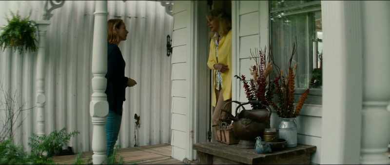 Her cottage is in the back, but she's at work right now