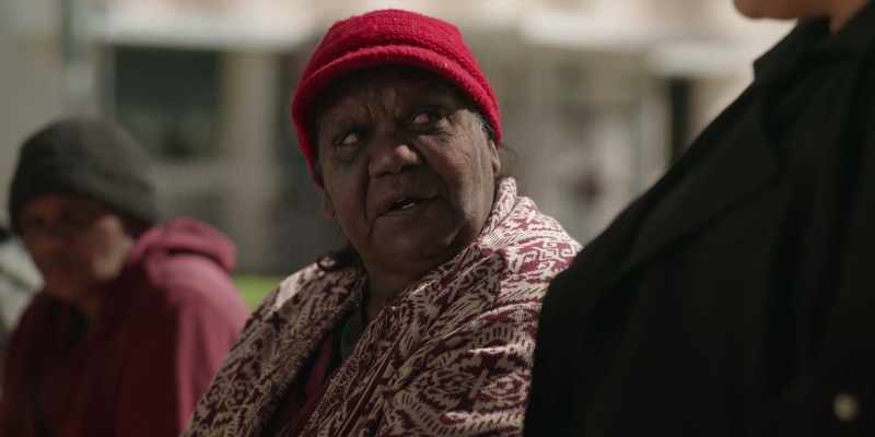 Her daughter brings her in town for dialysis