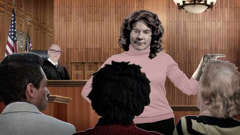 Her defense was, 