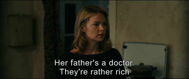 Her father's a doctor. They're rather rich