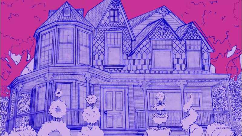 Here is a house, and an event has happened