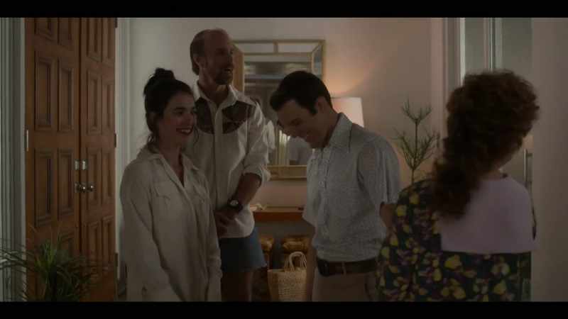Here she comes. - Look who it is. Look at that top