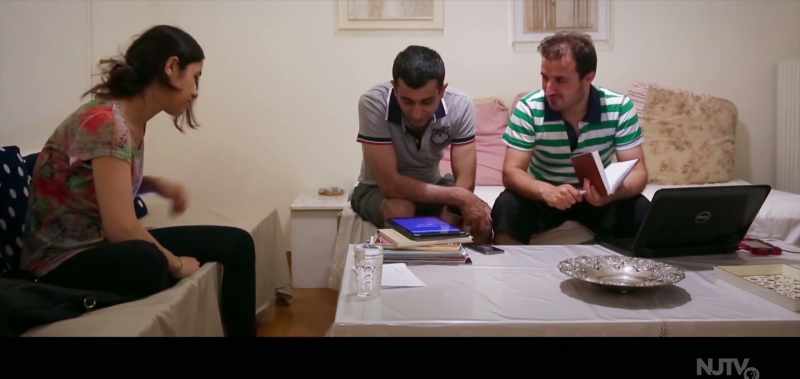 Here from Greece, Nadia, Ahmed, and I