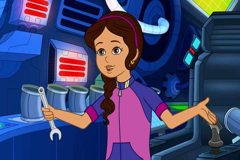 Here you go, brain. -[Frizzle] The message goes up