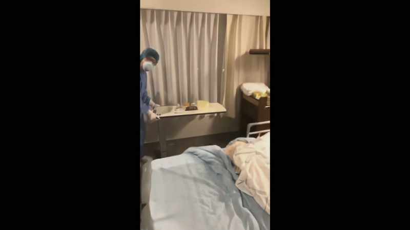 Here I am in a Japanese hospital