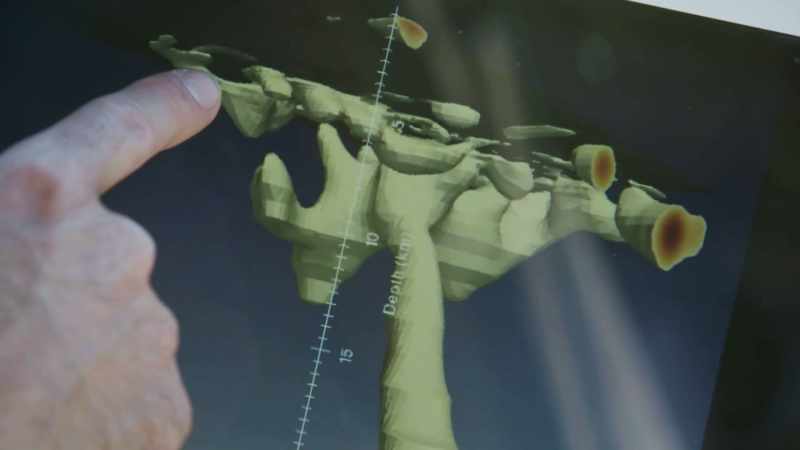 Here, let's go down Right through here