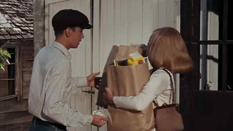 Here, ma'am, let me help you with... those bags are heavy