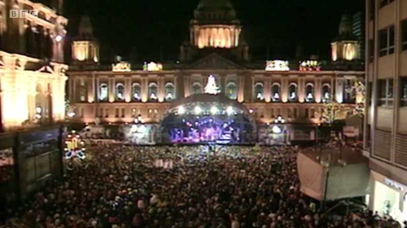 'Here, outside Cardiff City Hall