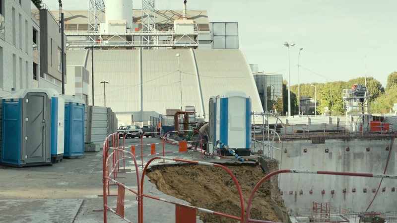 Here we store the materials. It is not a work place here