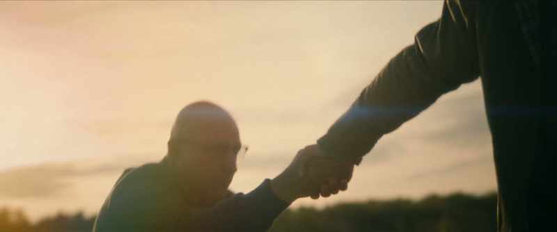 Here, take my hand. Come on, let's go. Here, come