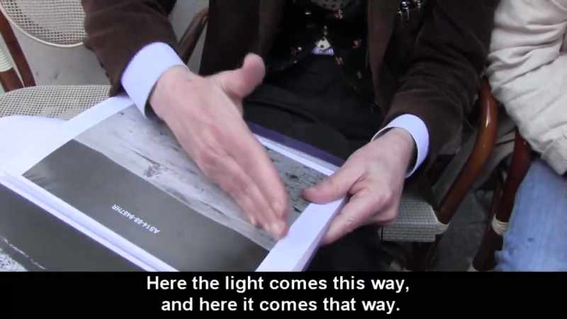 Here the light comes from this direction, and here from this one