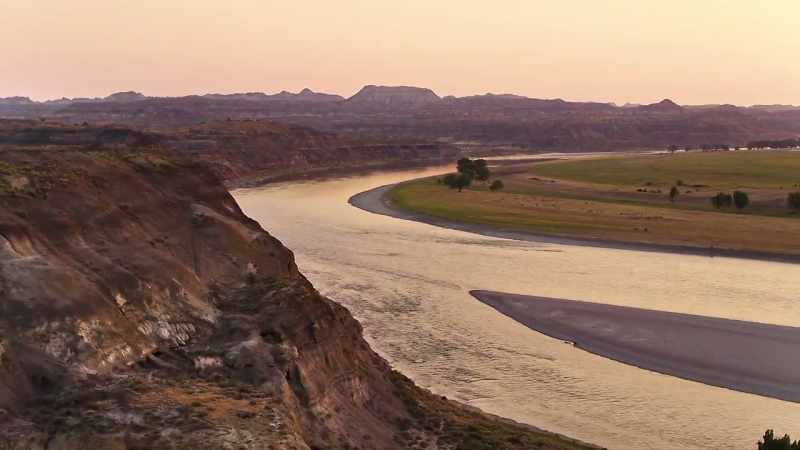 Here, the yellowstone reveals ancient stories