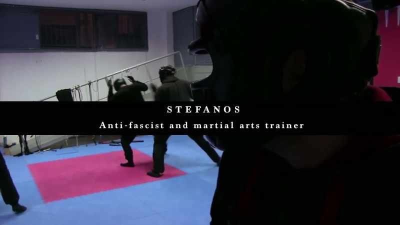 Here we train self-defense tactics
