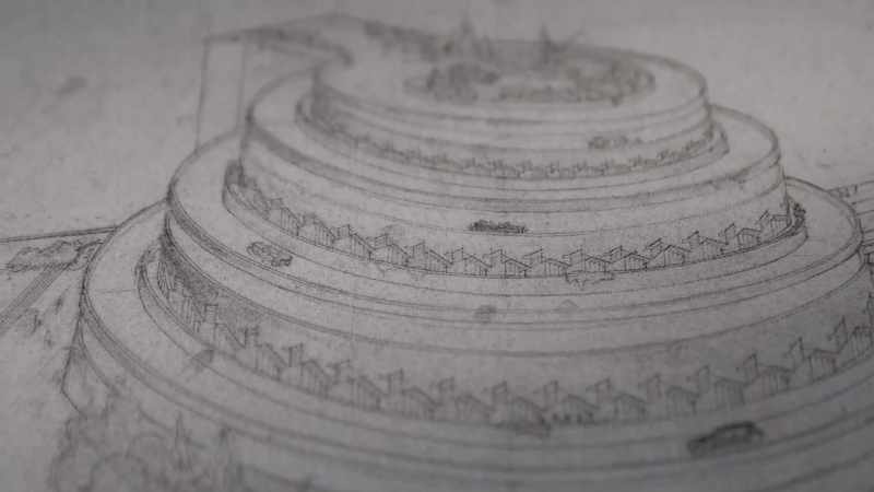 Here, he turned to an old, unbuilt design