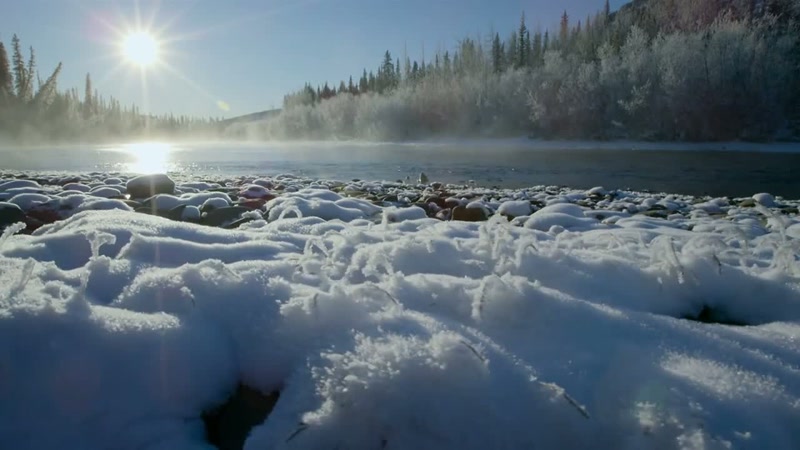 'Here, warmer water seeping through the bedrock