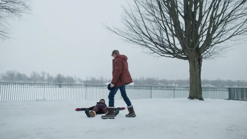 Here, so you don't ruin your snow angel