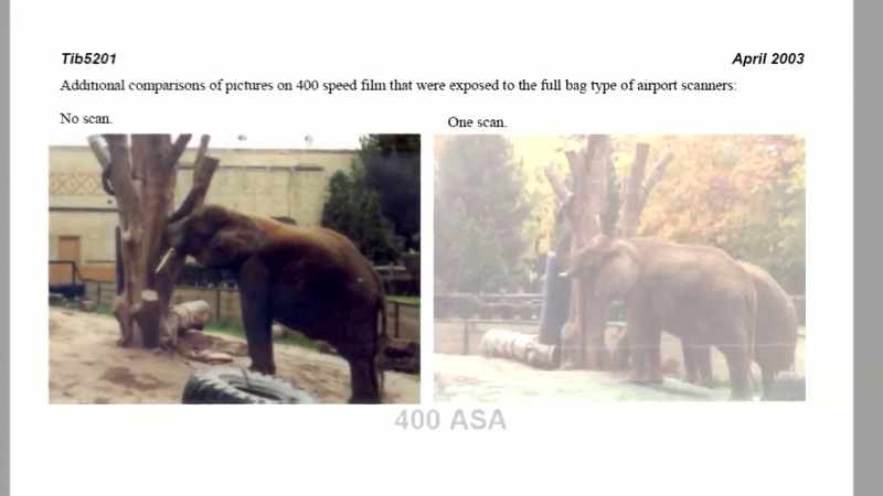 Here's another example with a 400 ASA movie