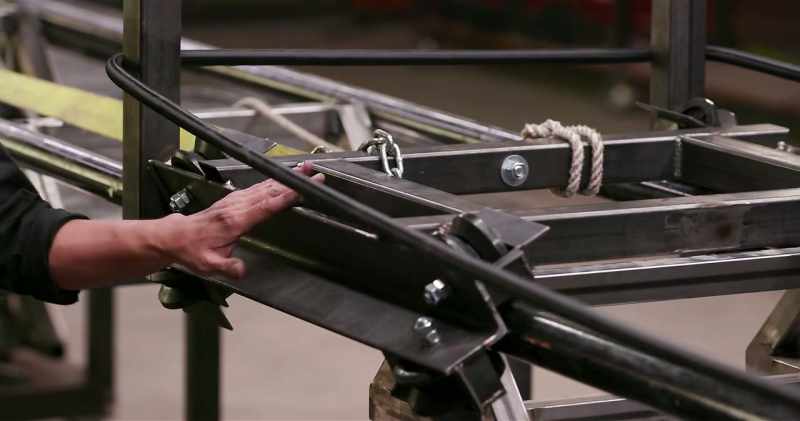 Here's the sled. It's gonna be un-weighted for this test