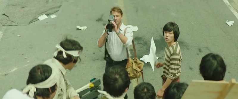 He's a reporter from Germany, come to shoot us
