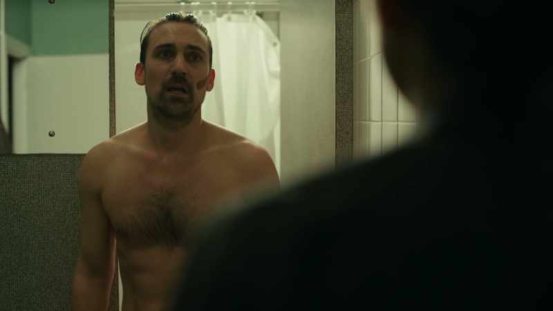 He's a white male, 30s, stocky