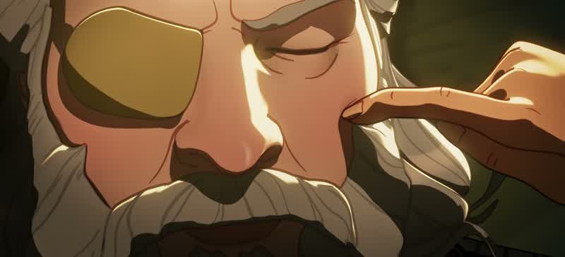 He's asleep