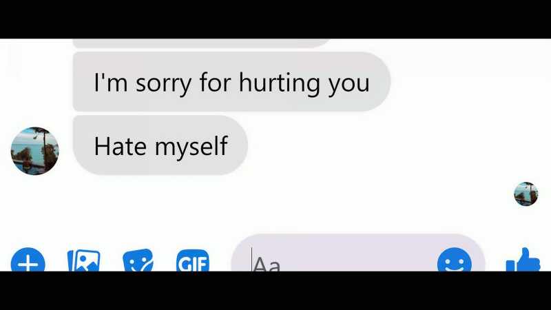 He's basically forced to admit to me that he's slept with her