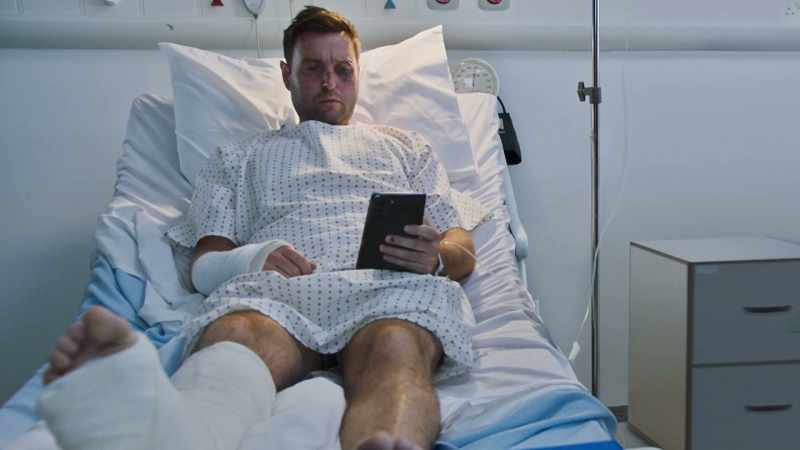 He's been in A&E overnight