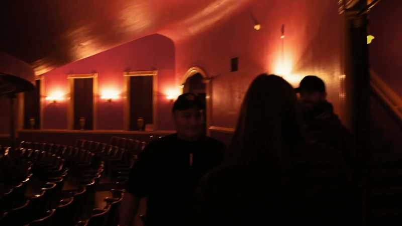 He's been seen in this room, as well as down there