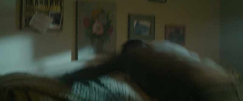 He's behind the couch!