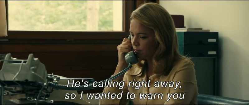 He's calling right away, so I wanted to warn you