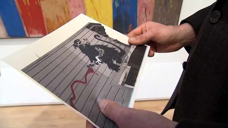 He's figuring out how to use the stencil and make it into a complex