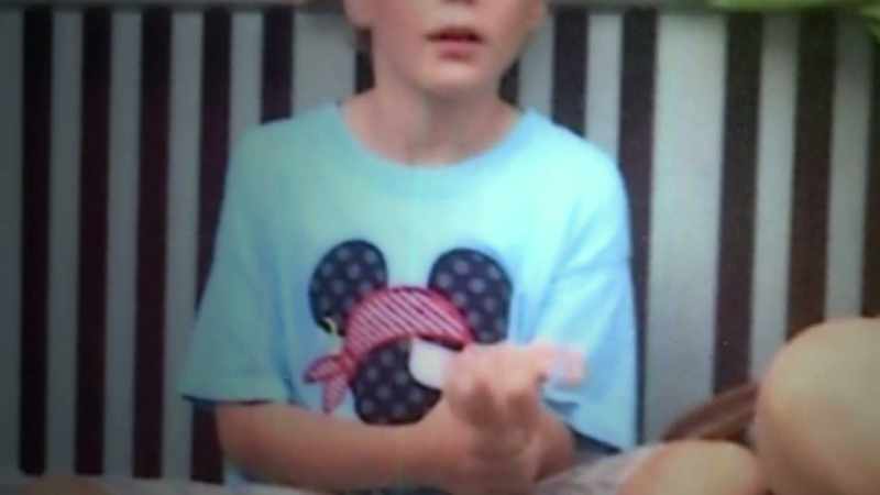 He's five years old, you know, very light kid