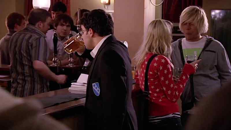 He's going to get drunk, I reckon