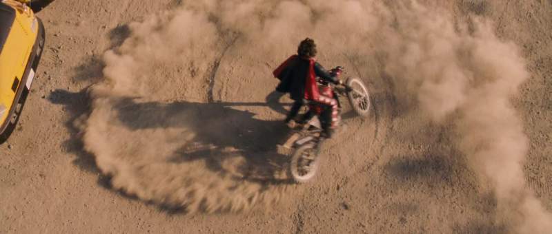 He's going in circles