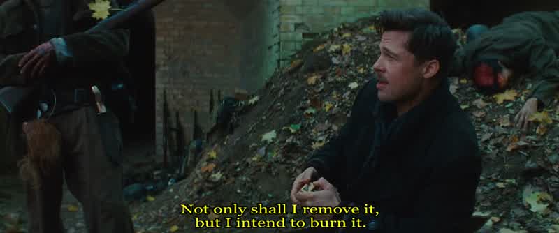 He's going to burn it