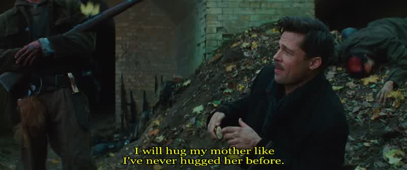 He's going to hug his mother