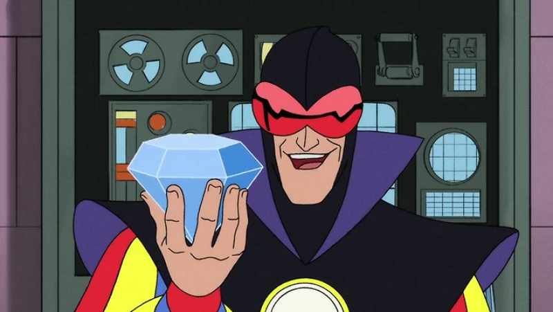 He's going to use the giant diamond, the perfect refracting element